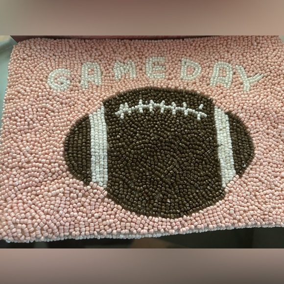 🏈NWT Football Season Beaded Purse! - Picture 5 of 5
